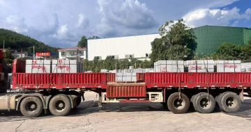 日照 芝麻灰花岗岩地铺石出货日常