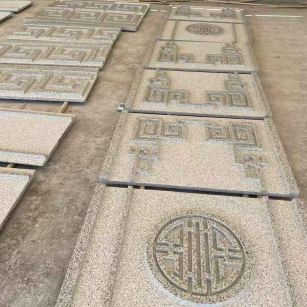 日照 白麻花岗岩外墙立面雕刻板