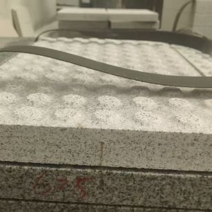 日照 芝麻白花岗岩6.0公分荔枝面五轴加工雕刻盲点