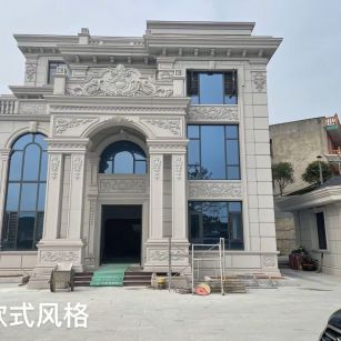 日照 白麻花岗岩别墅外墙干挂