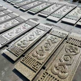 日照 黄金麻花岗岩外墙雕刻板