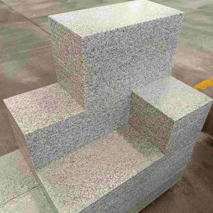 日照 白麻花岗岩荔枝面地铺石