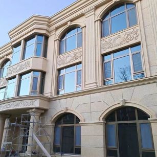 日照 黄金麻花岗岩别墅外墙干挂