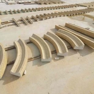 日照 黄金麻花岗岩别墅线条