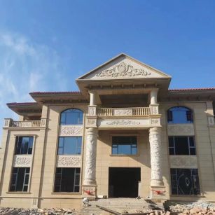 日照 黄金麻花岗岩别墅外墙干挂