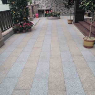 日照 黄金麻白麻荔枝面庭院铺装展示