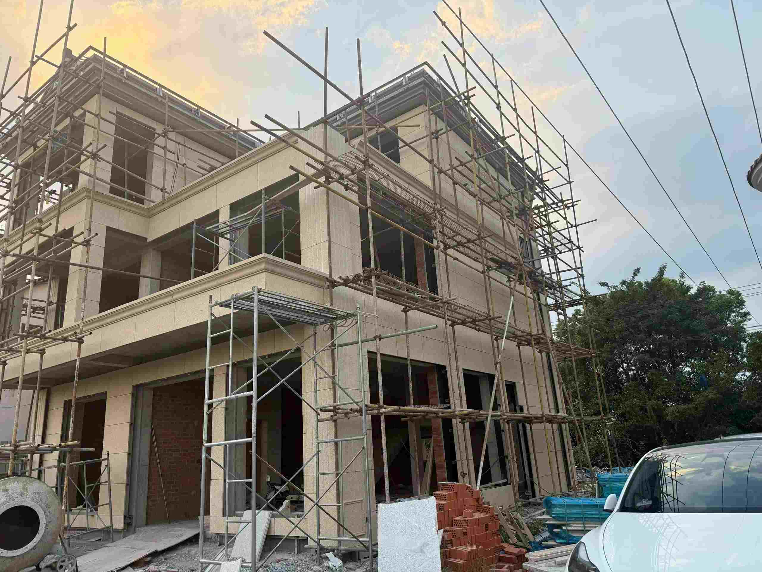 日照 黄金麻荔枝面花岗岩外墙干挂