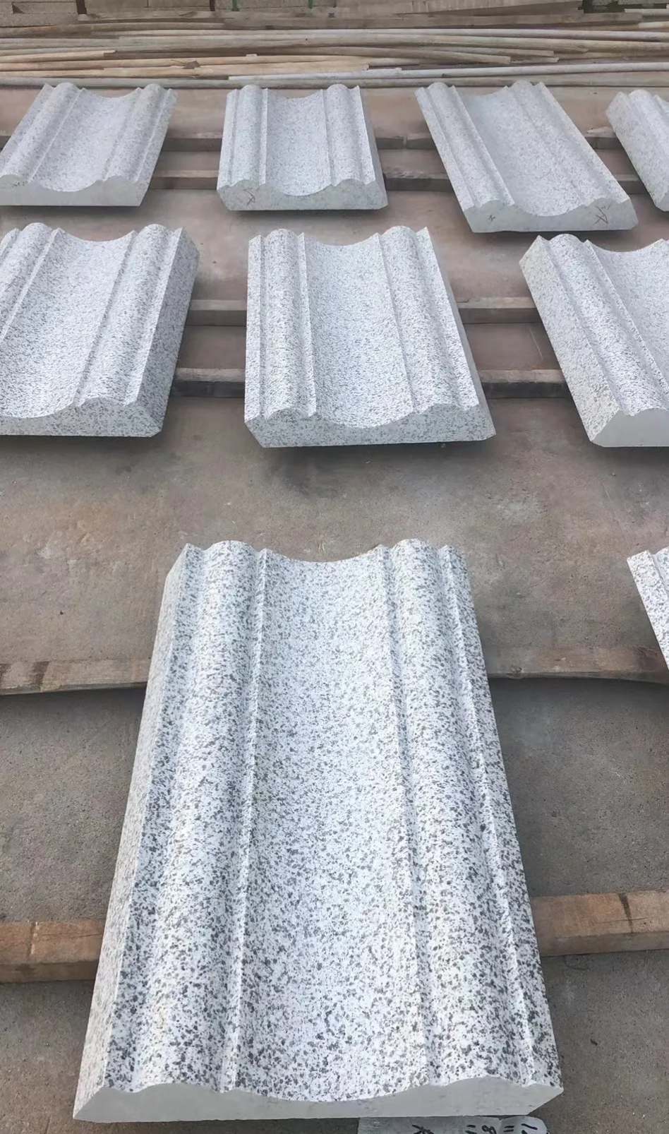 日照 白麻花岗岩光面别墅线条