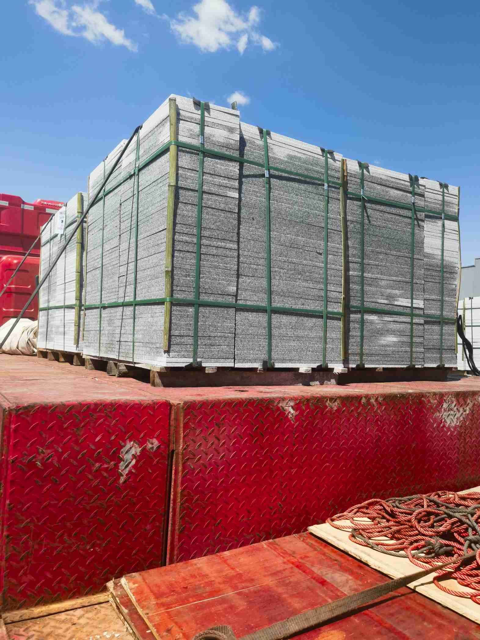 日照 芝麻白火烧规格板地铺石300*600/600*600