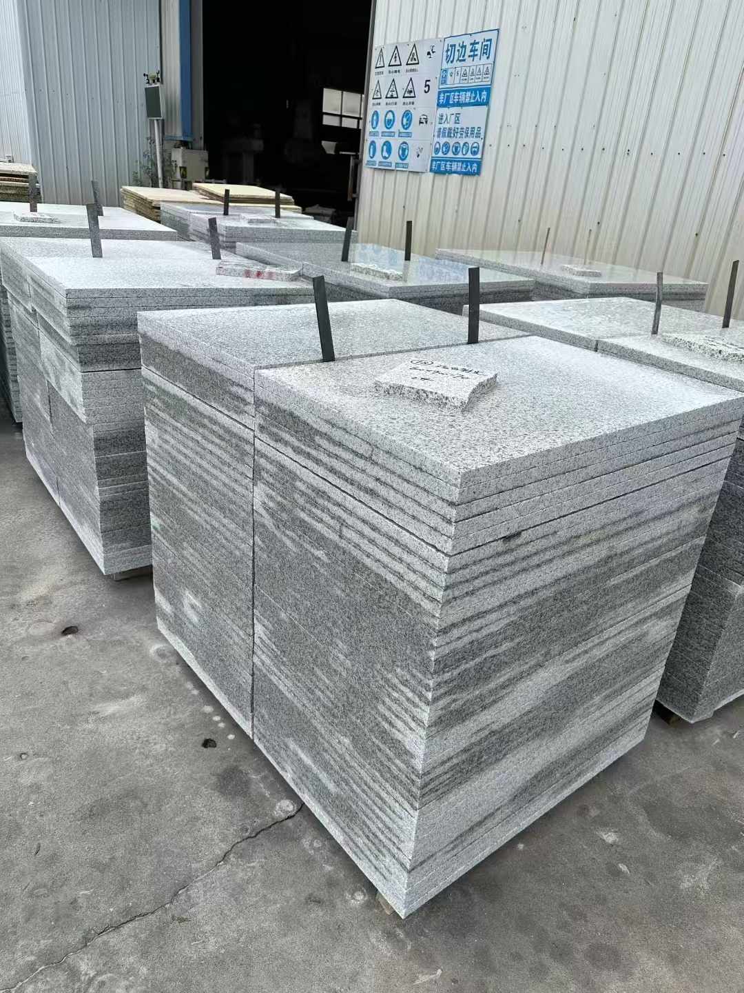 日照 白麻光面干挂成品