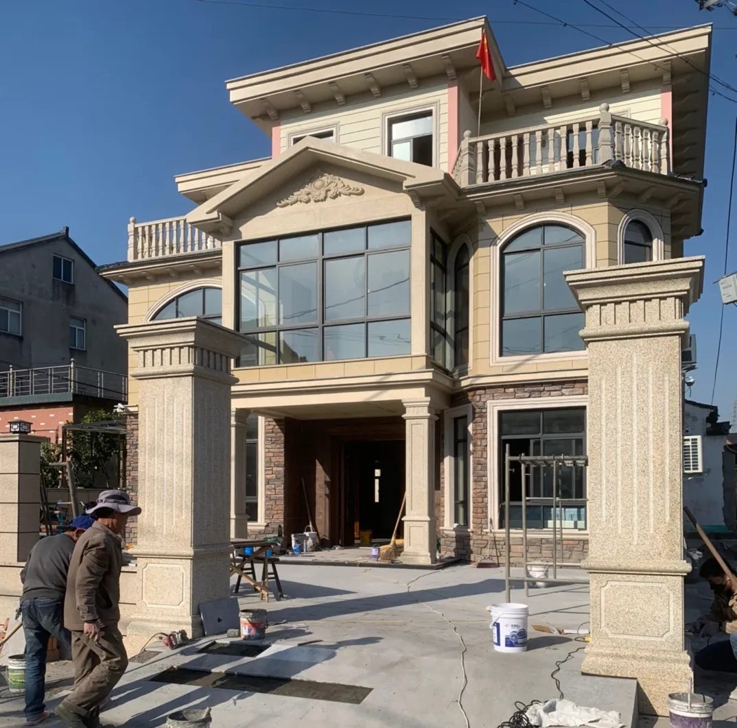 日照 黄金麻花岗岩荔枝面别墅外墙干挂私家专属